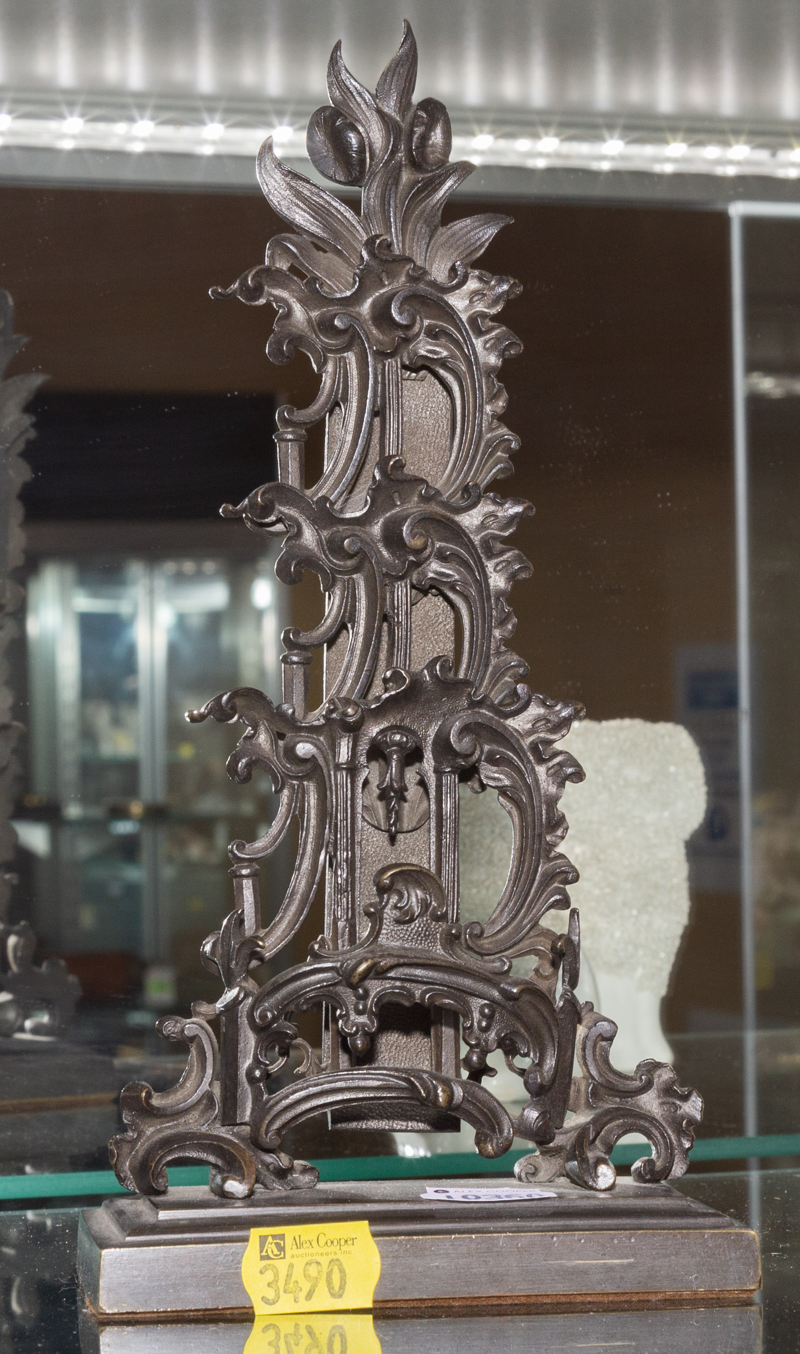 ORNATE ROCOCO REVIVAL BRONZE LETTER