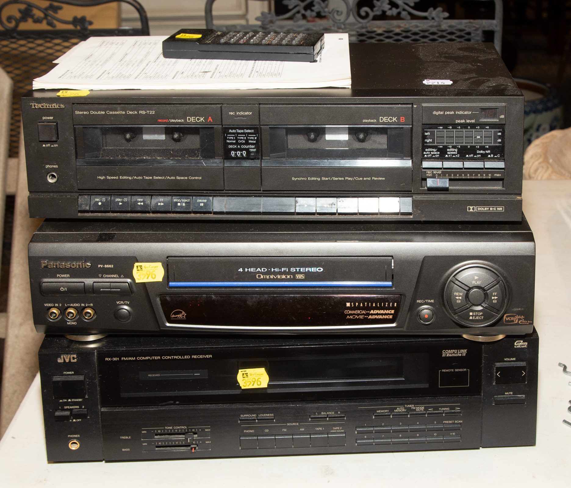 ASSORTED STEREO EQUIPMENT Includes