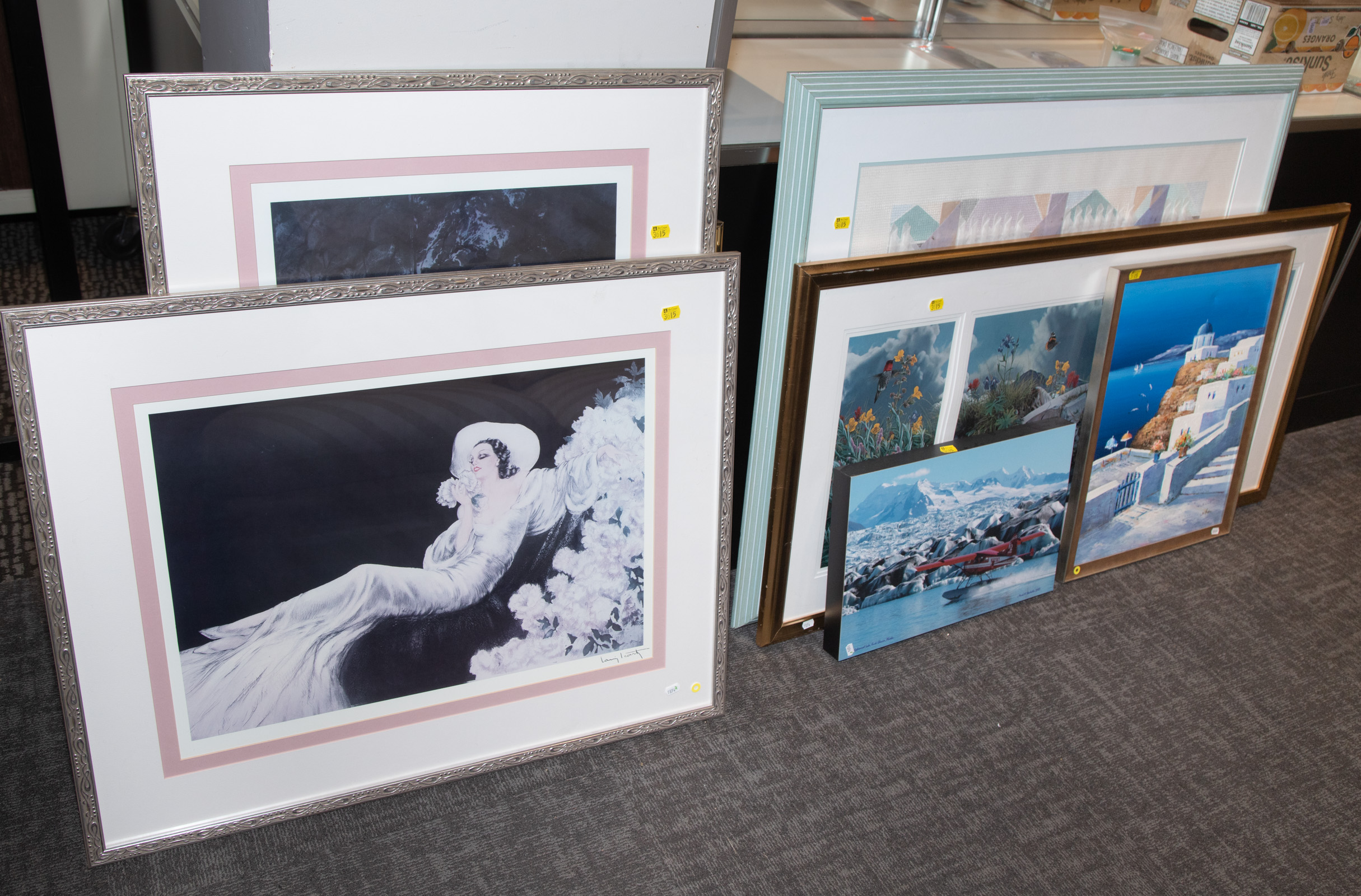 EIGHT ASSORTED FRAMED ARTWORKS 3356c3