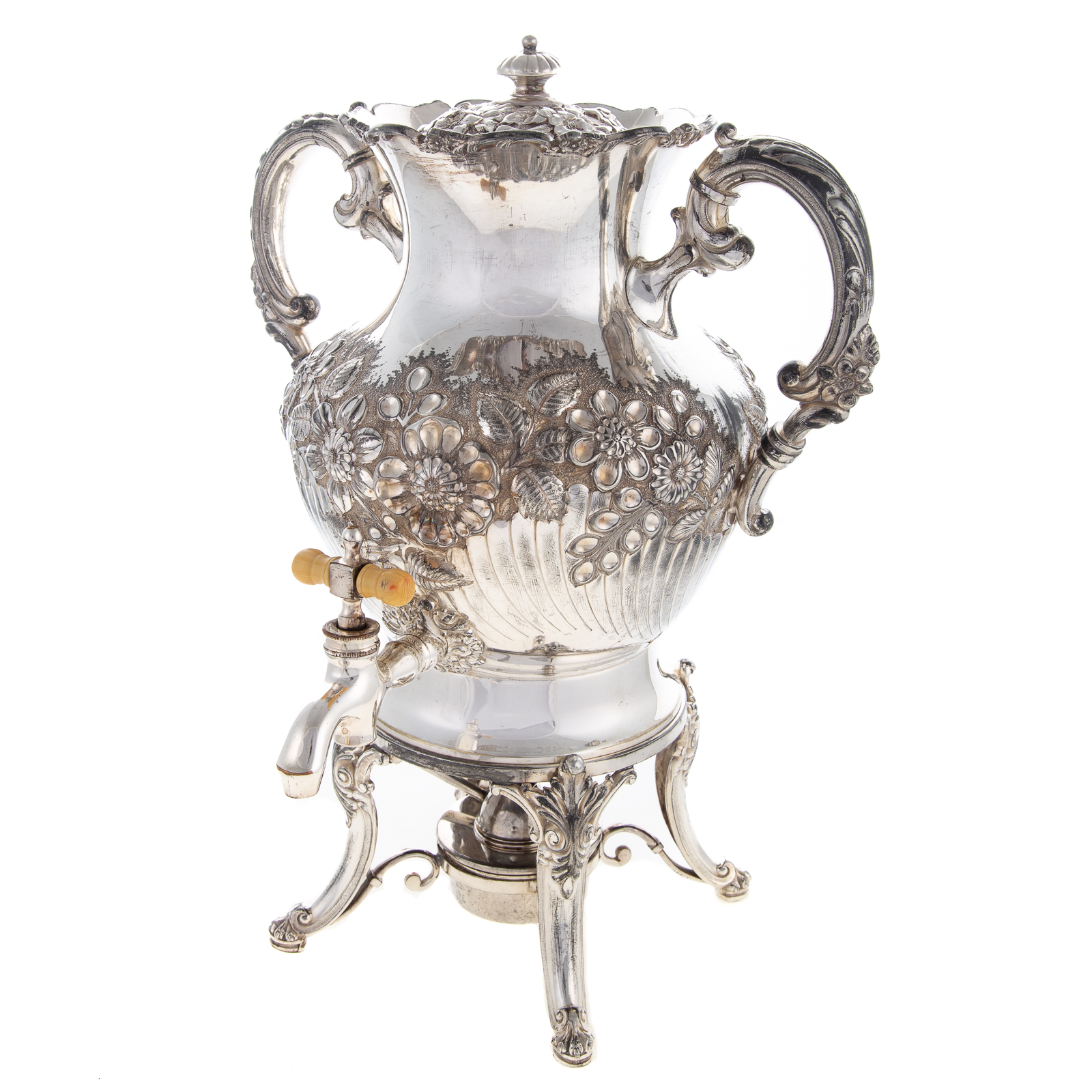 SILVER PLATED REPOUSSE HOT WATER