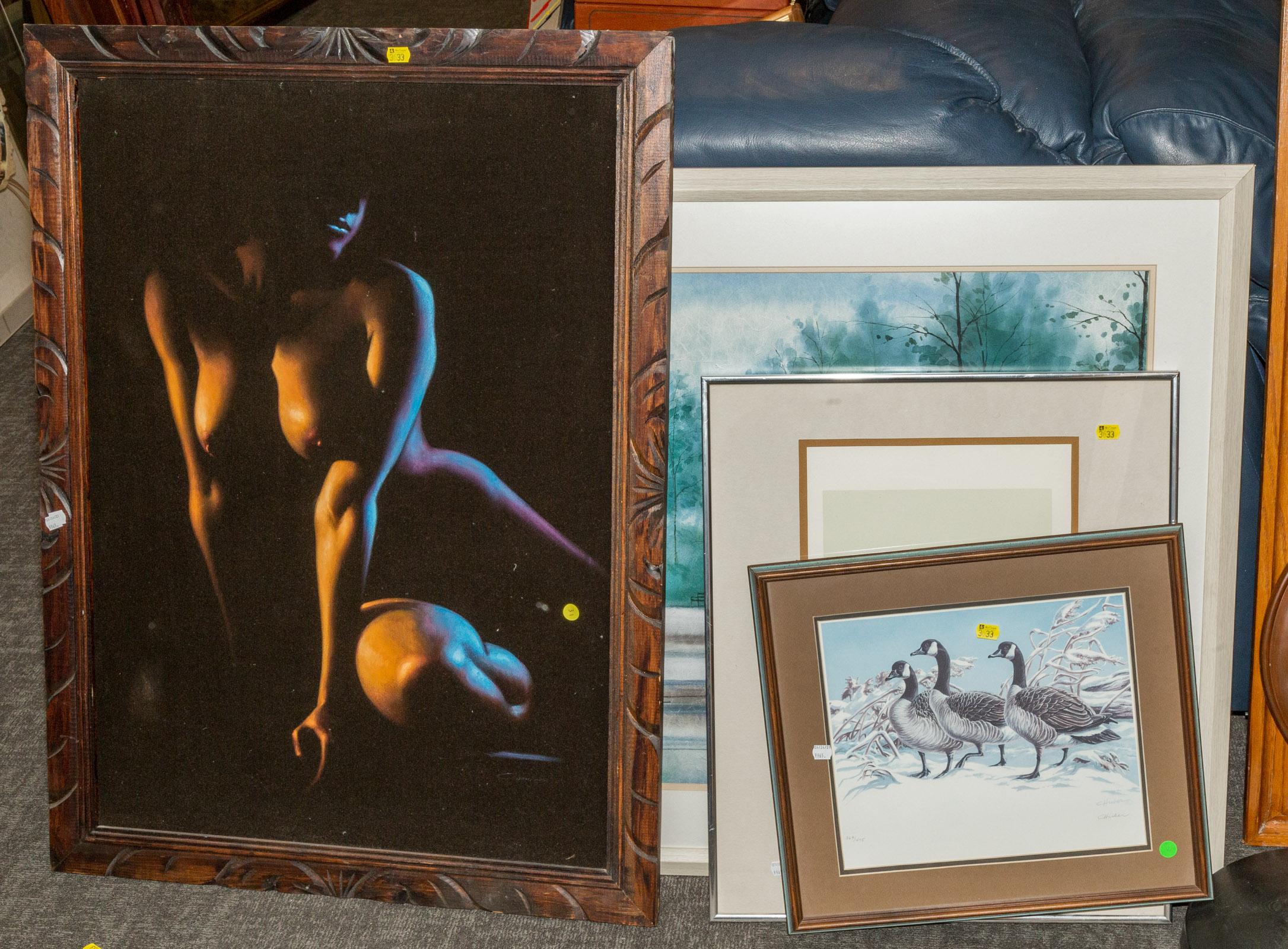 EIGHT FRAMED & UNFRAMED CONTEMPORARY