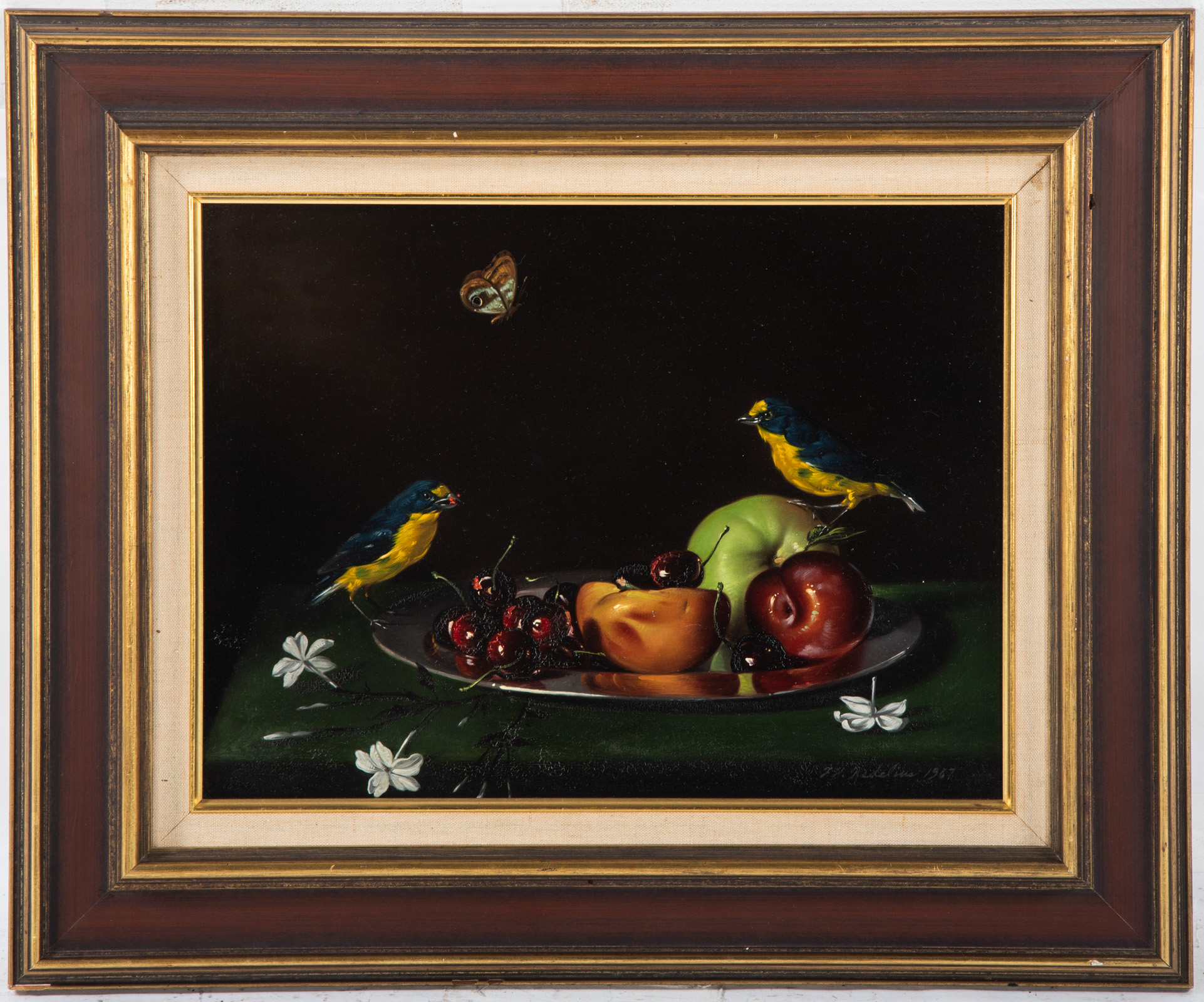 FRANK H. REDELIUS. "FINCHES," OIL