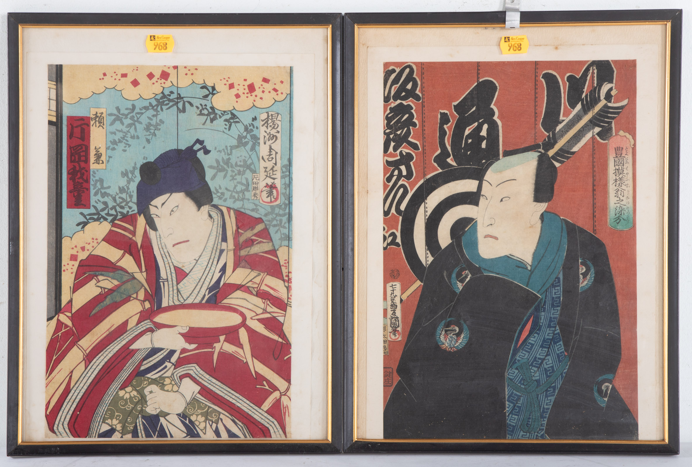 TWO FRAMED JAPANESE PRINTS 1  335772