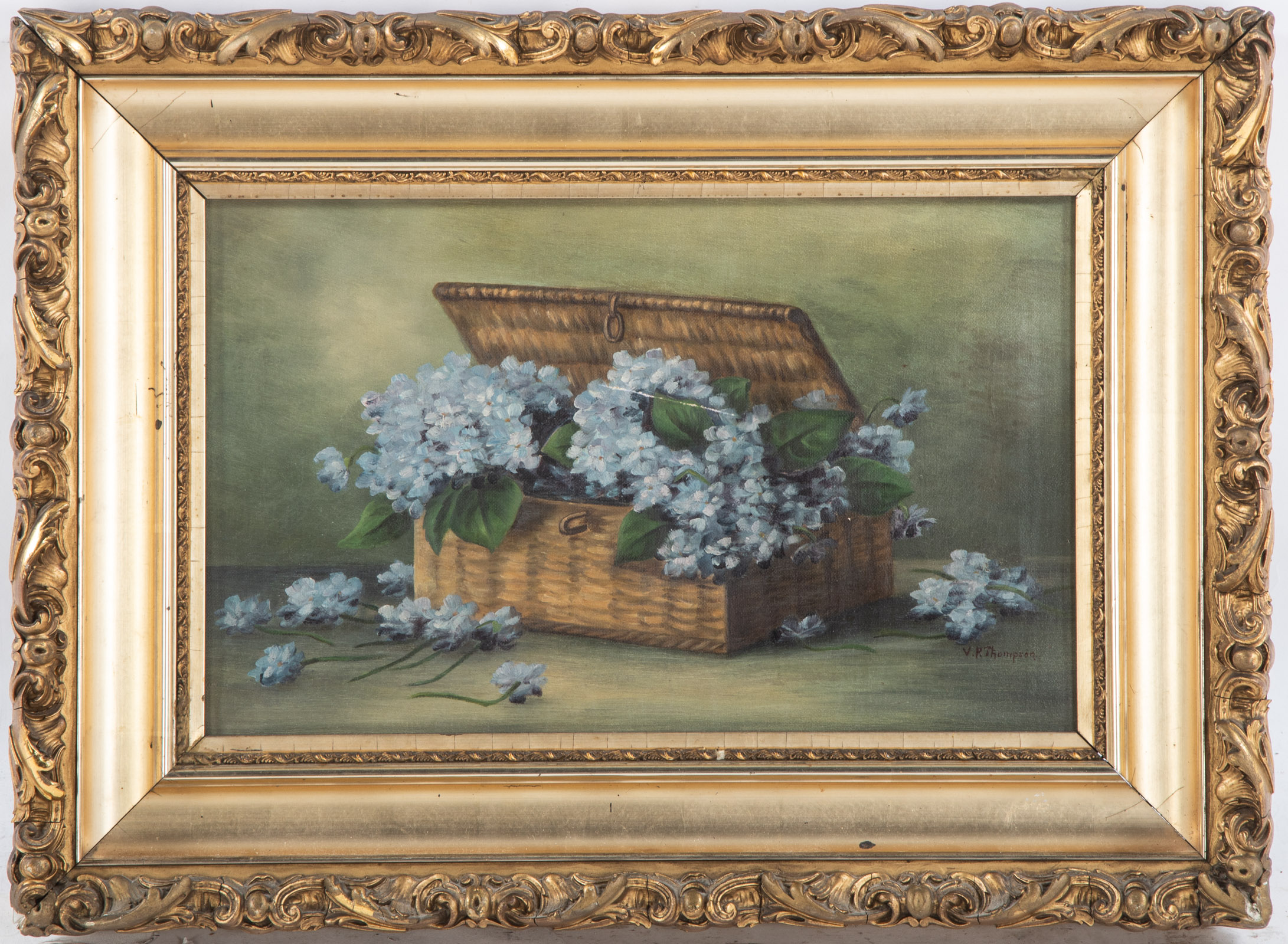 V P THOMPSON BASKET OF HYDRANGEAS  335780