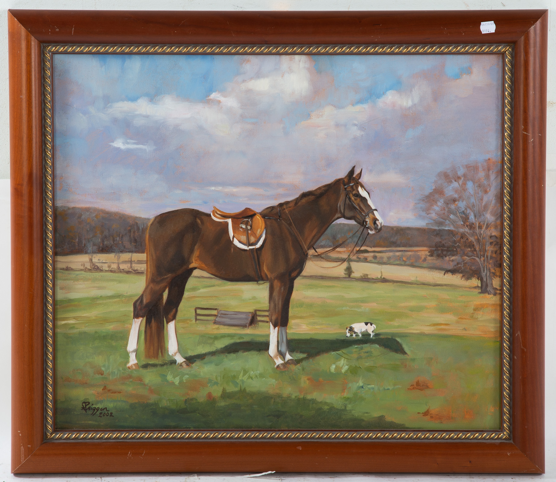 S PRIGGEN HORSE IN PASTURE OIL 335789