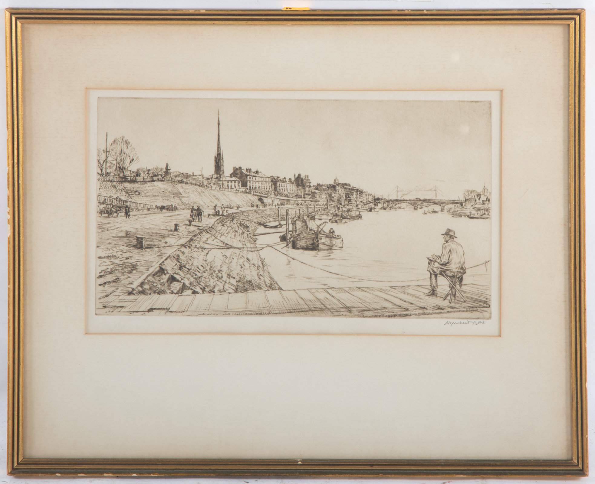 DAVID MUIRHEAD BONE ROUEN ETCHING 33579f