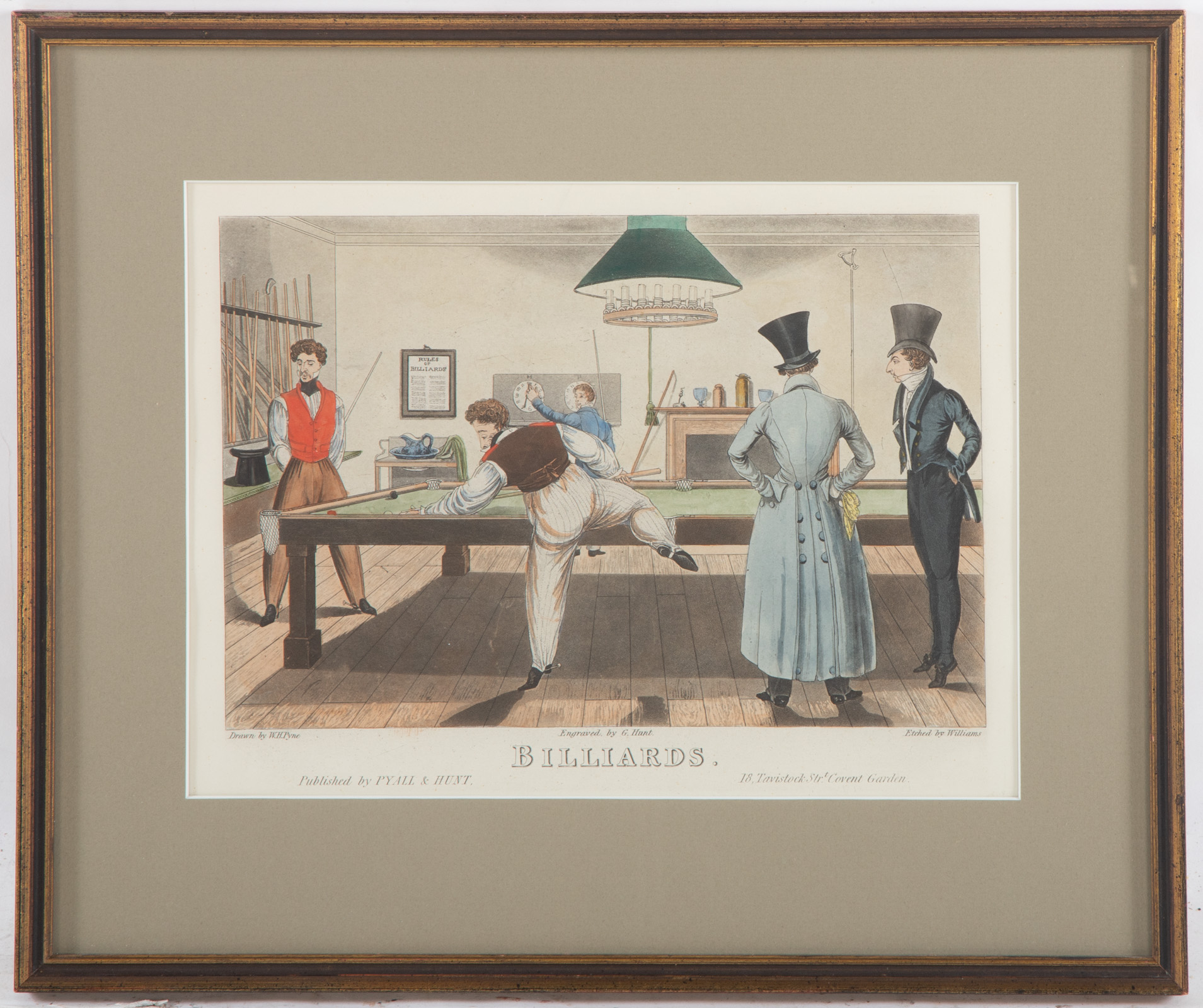 WILLIAMS. "BILLIARDS," ENGRAVING