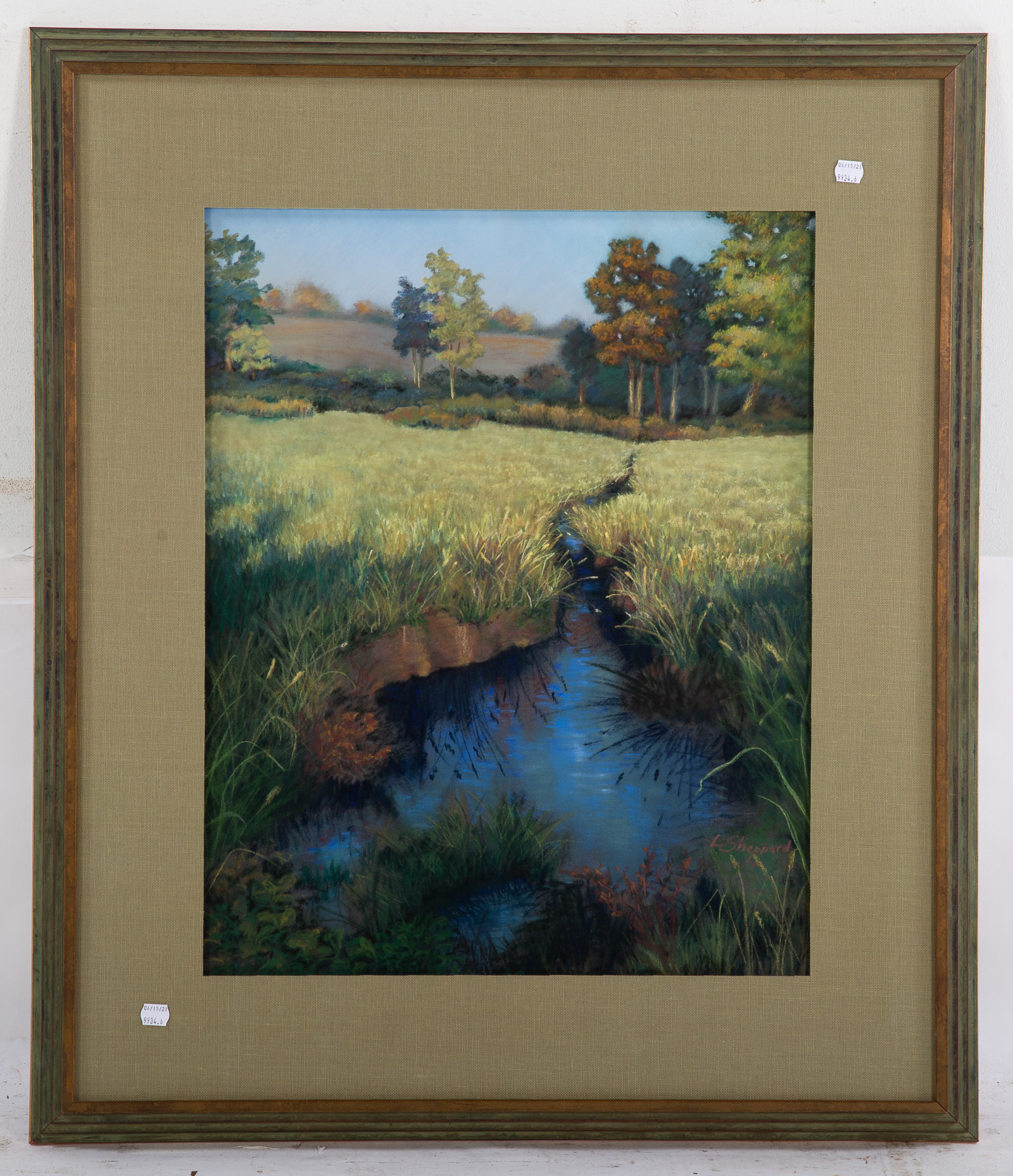 LISA SHEPPARD LANDSCAPE WITH STREAM  3357dd