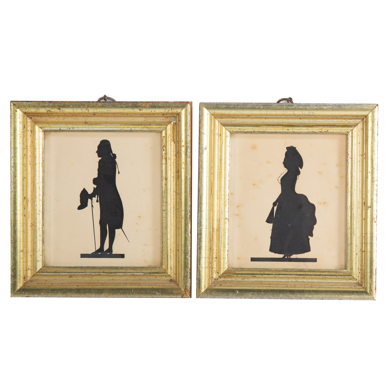 A PAIR OF REGENCY CUT OUT SILHOUETTES