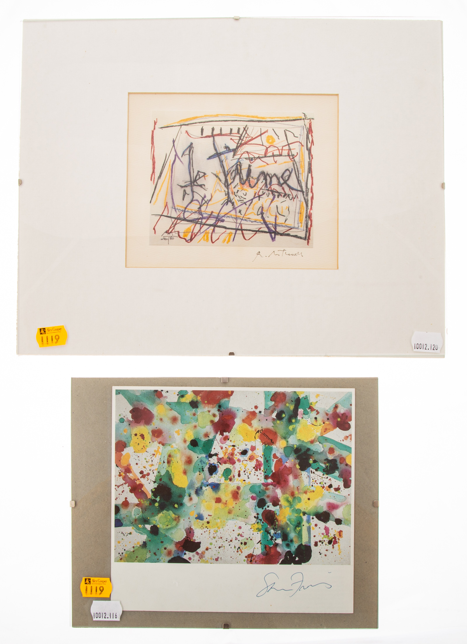 TWO SIGNED REPRODUCTION CONTEMPORARY