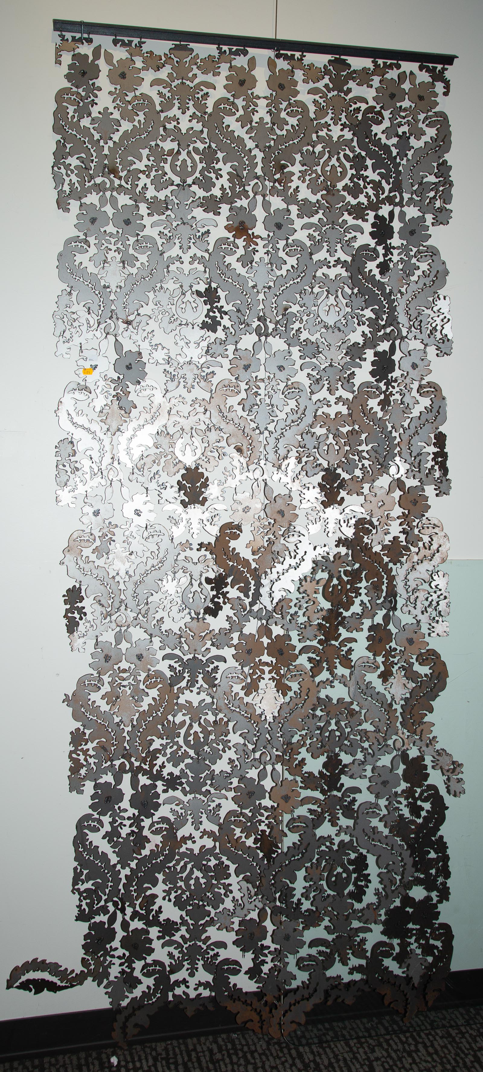 ABSTRACT FLORAL METAL WALL HANGING 335838