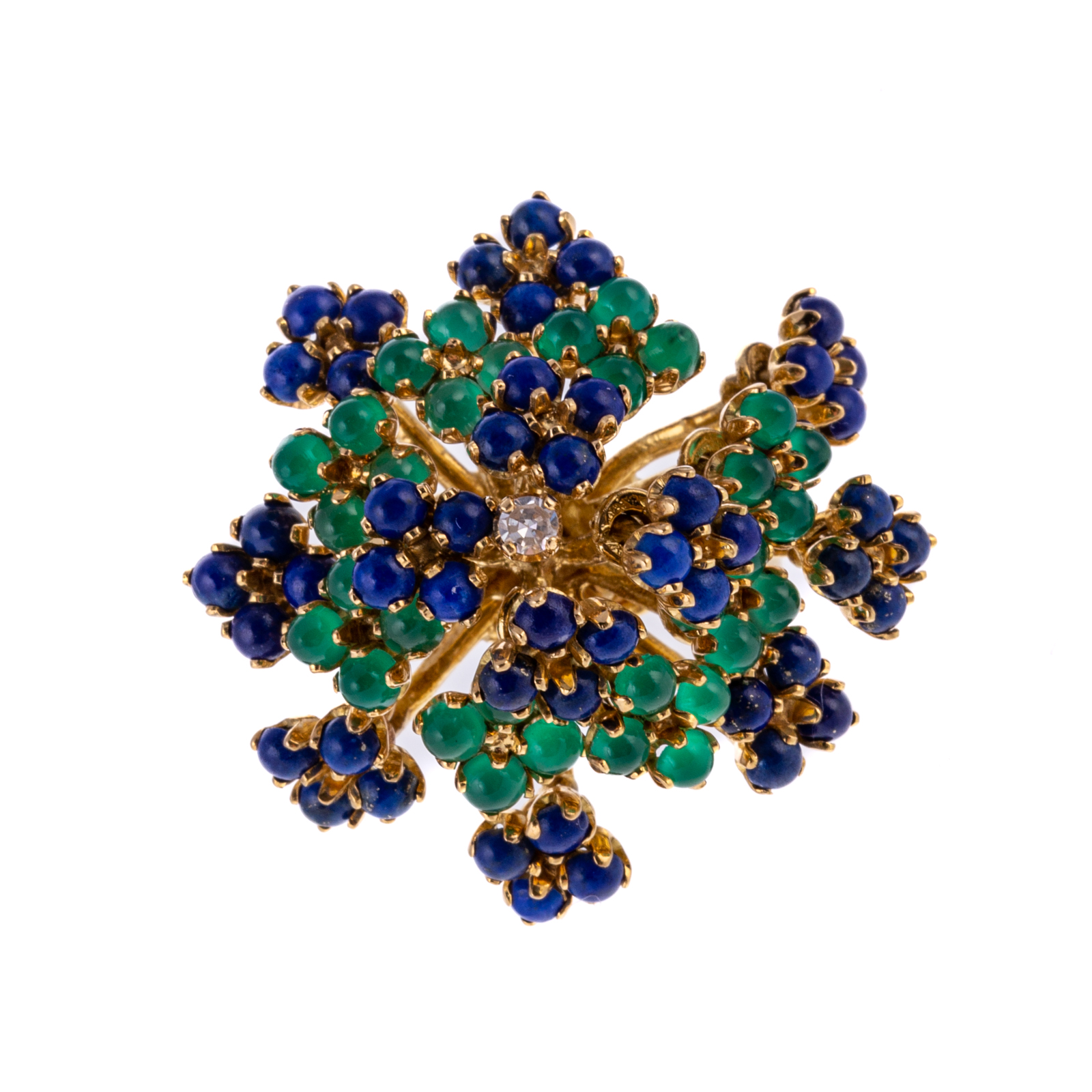 A LAPIS & GREEN ONYX "EN TREMBLANT"