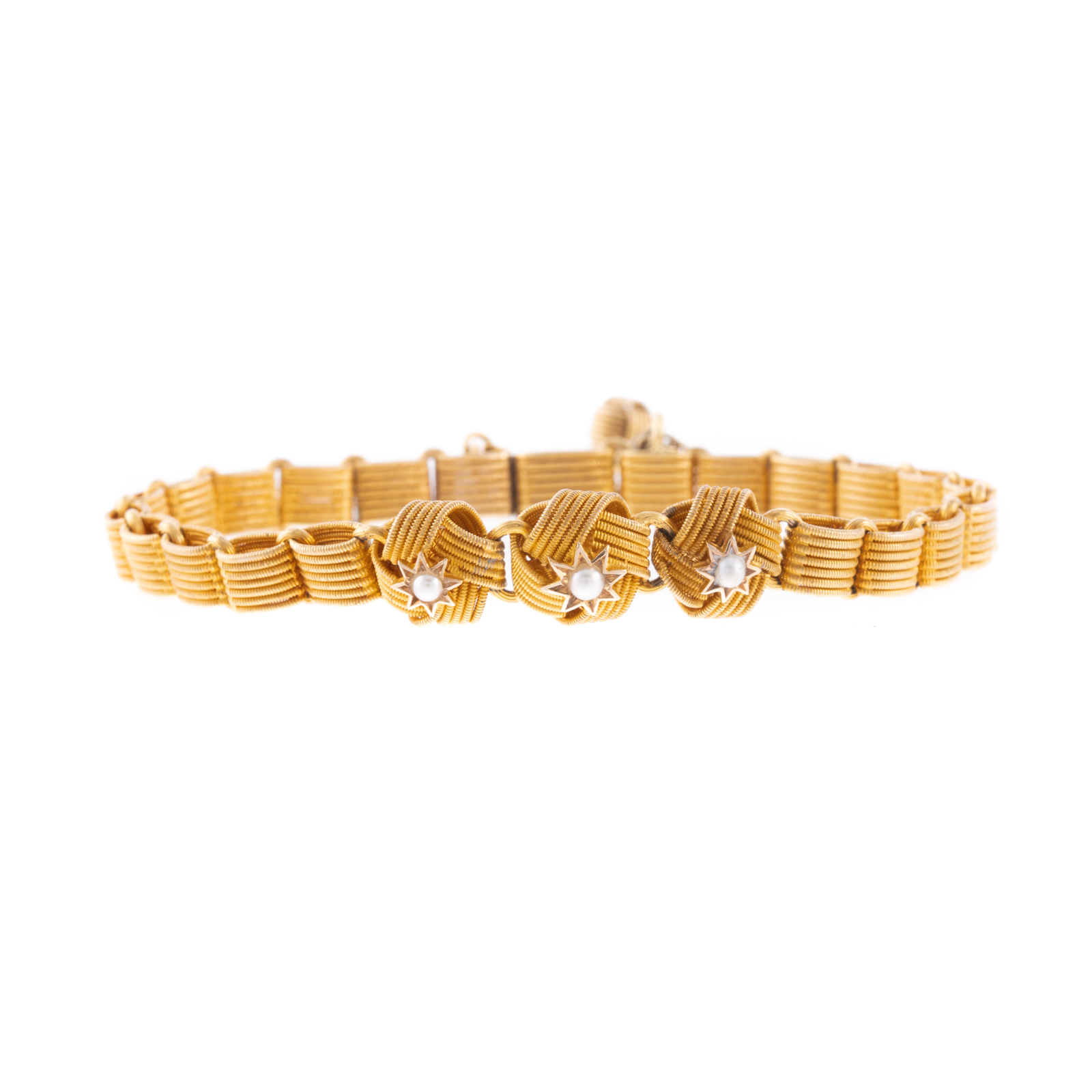 A TEXTURED LINK BRACELET WITH SEED 335882