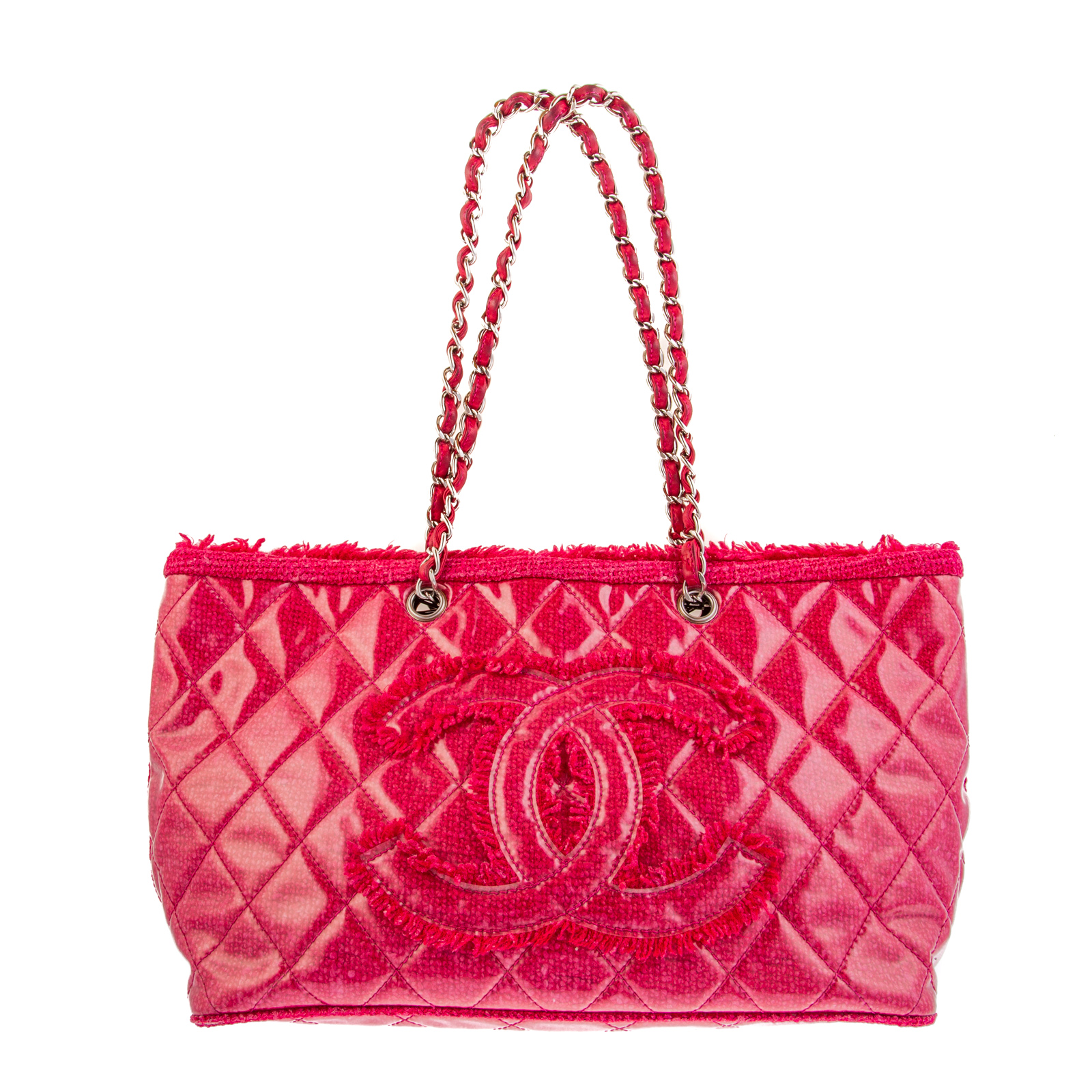 A CHANEL CC FUNNY TWEED TOTE A