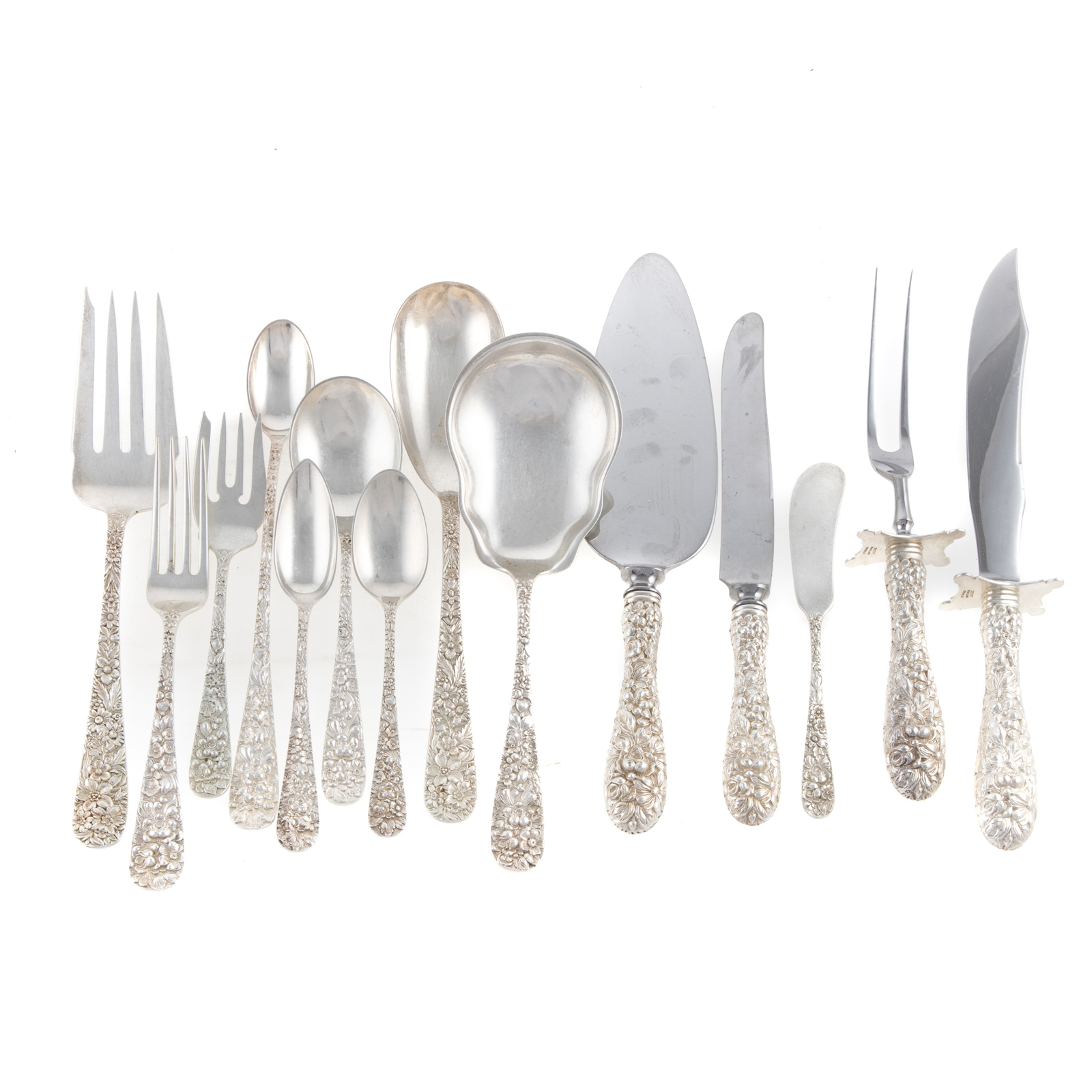 STIEFF STERLING "STIEFF ROSE" FLATWARE