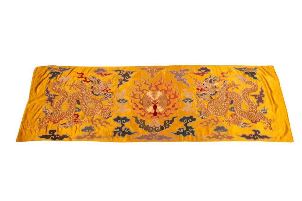 CHINESE GOLD THREAD "DRAGON" TAPESTRY30