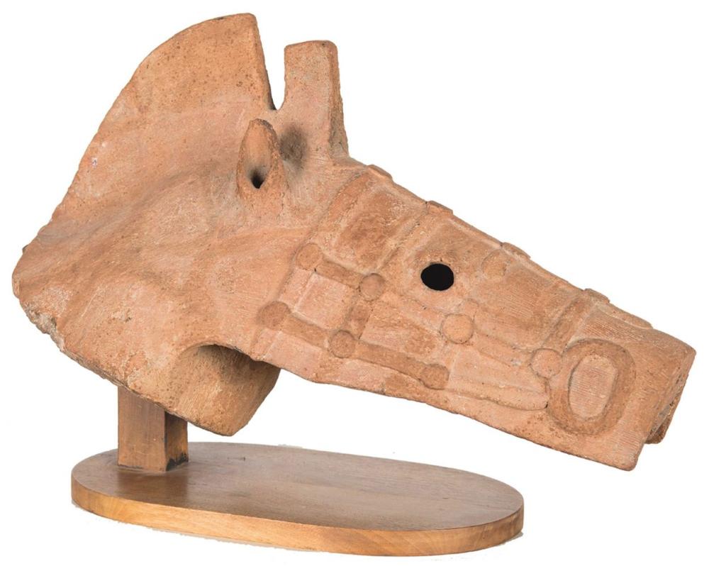 HANIWA EARTHENWARE HORSE HEADKofun