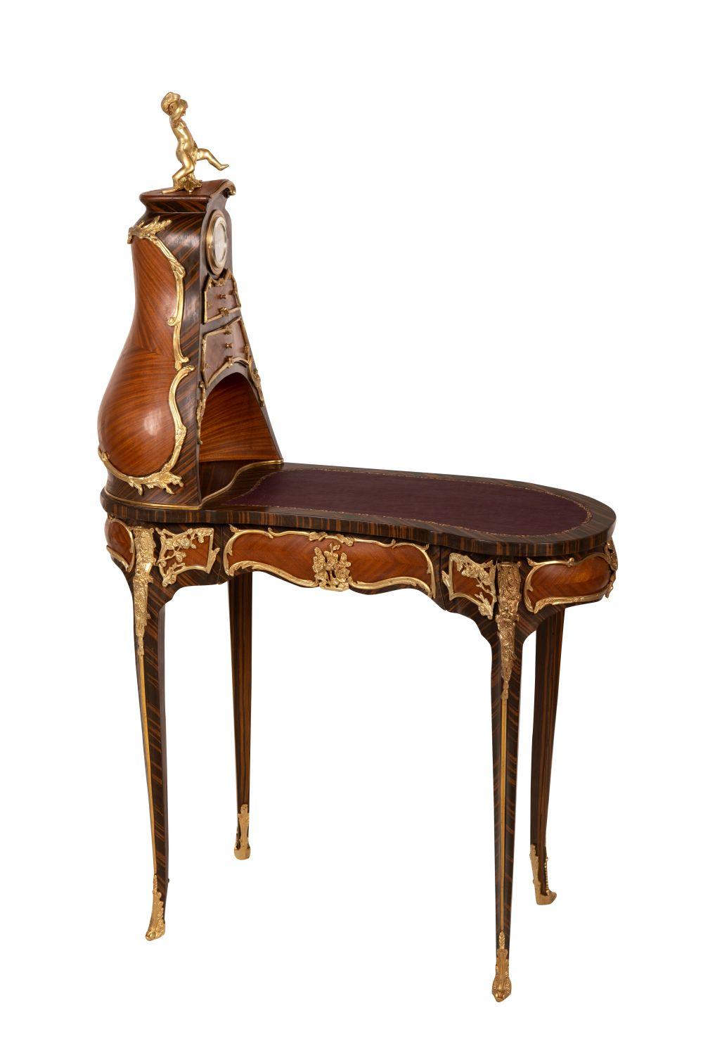 LOUIS XV STYLE MARQUETRY GILT 335a3f