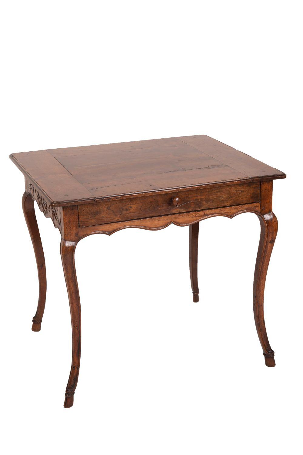 LOUIS XV CARVED FRUITWOOD TABLE30 335a44