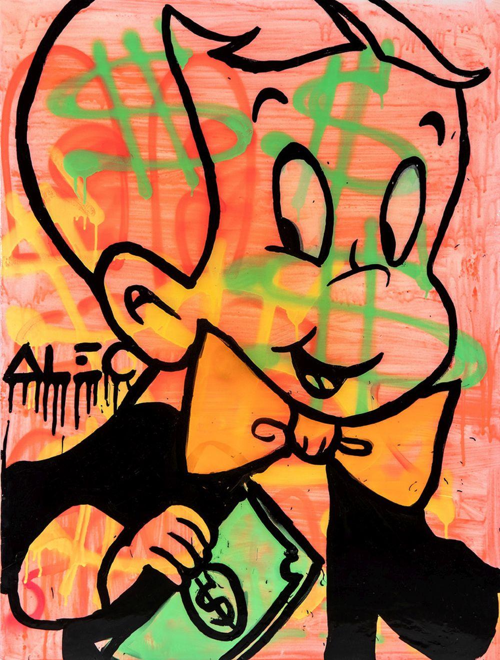 ALEC MONOPOLY: "RICHIE RICH"acrylic