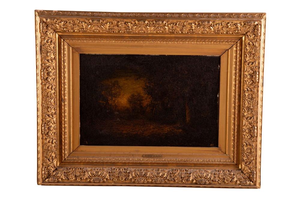 RALPH A BLAKELOCK DARKNESS COMING oil 335ac5