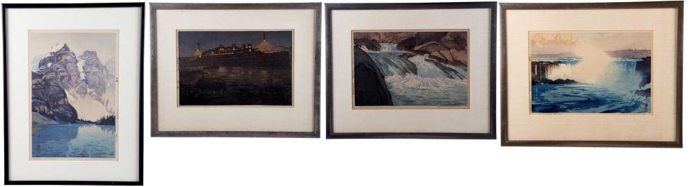 HIROSHI YOSHIDA: SET OF FOUR WOODBLOCK