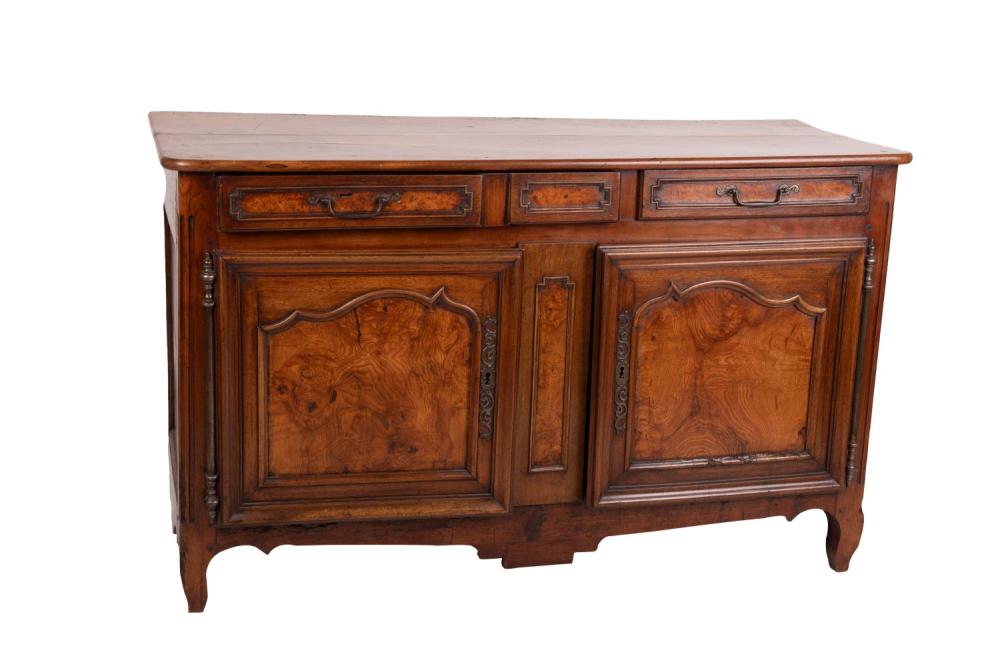 FRENCH WALNUT TWO-DOOR BUFFET60 inches