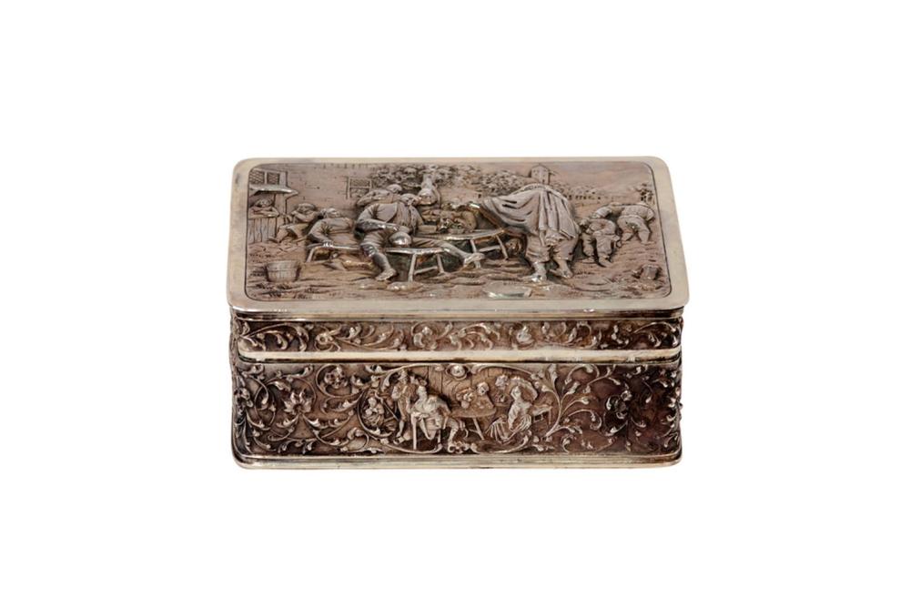 CONTINENTAL SILVER REPOUSSE BOX16 335b40