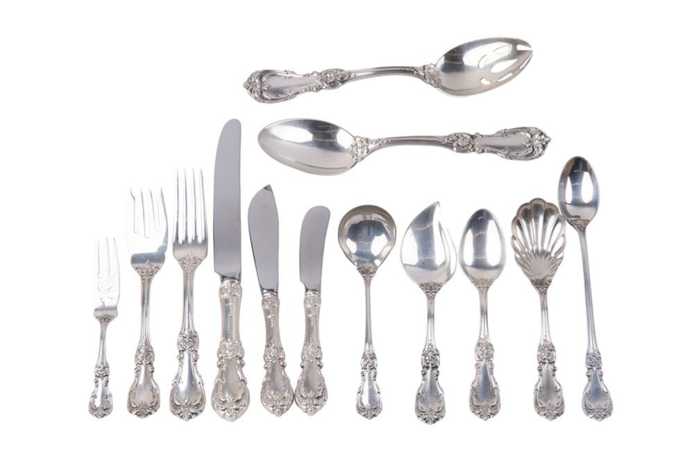 REED & BARTON BURGUNDY STERLING FLATWARE