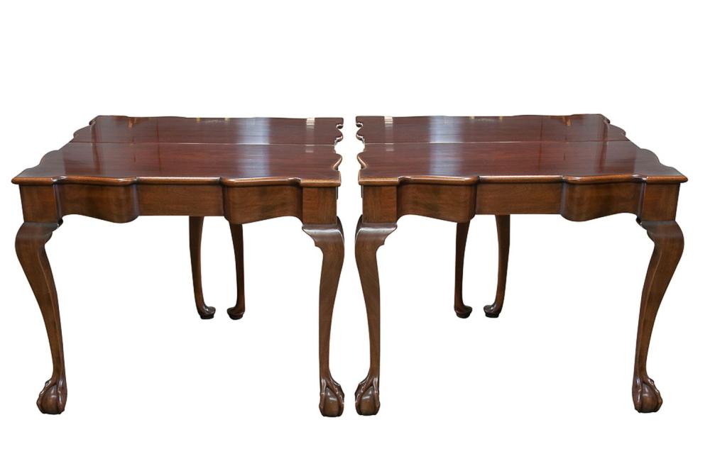 PAIR OF KINDEL PHILADELPHIA CHIPPENDALE-STYLE