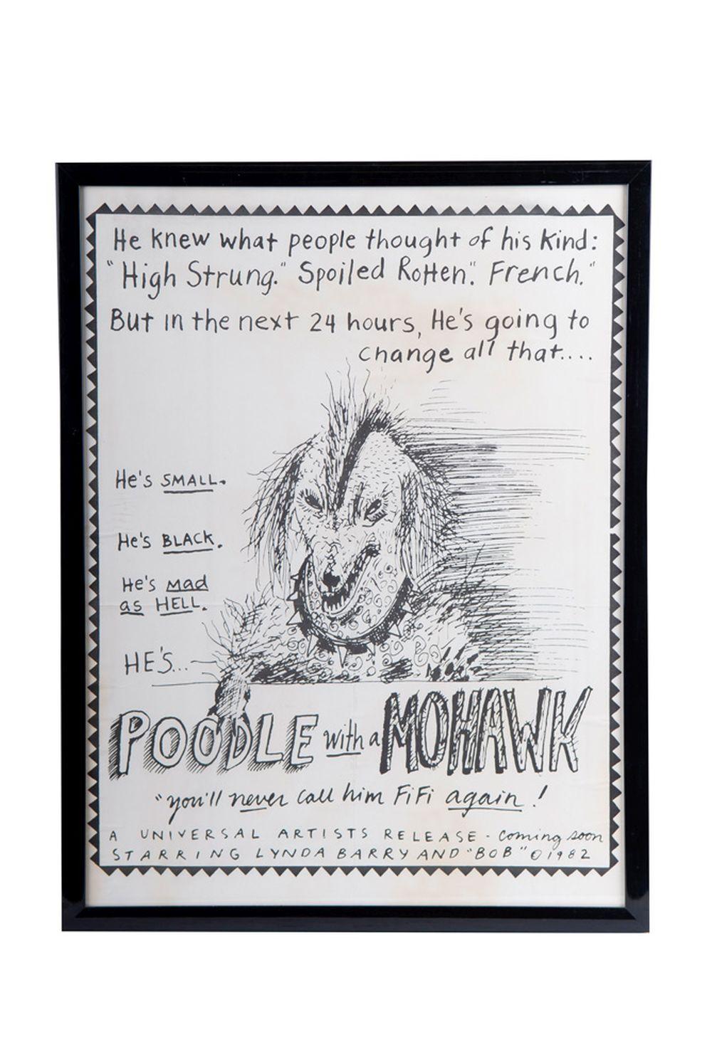 LYNDA BARRY 'POODLE WITH A MOHAWK'