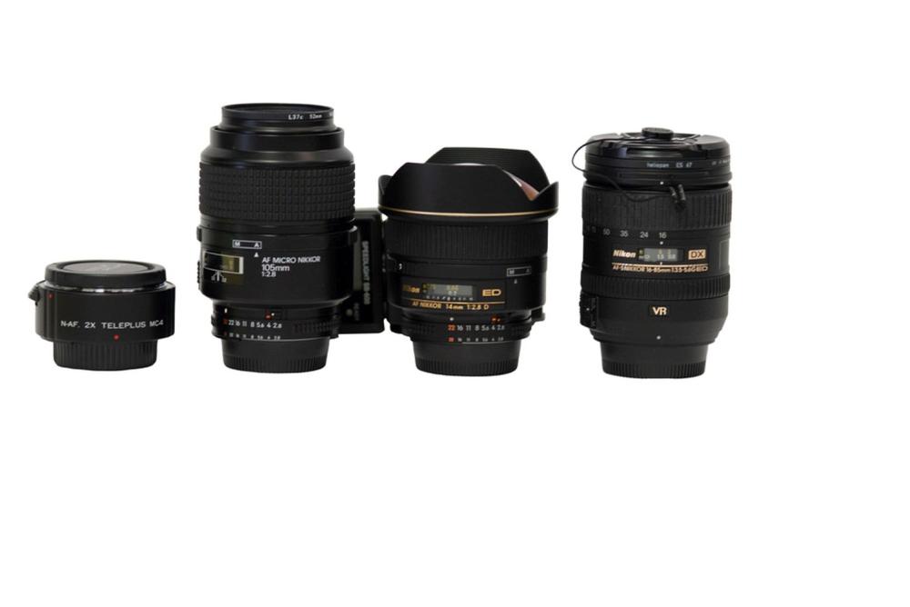 GROUP OF NIKON LENSEScomprising