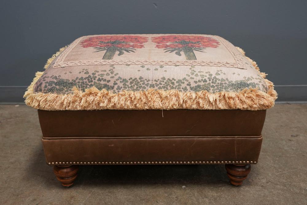 PRINT-UPHOLSTERED & LEATHER OTTOMAN28