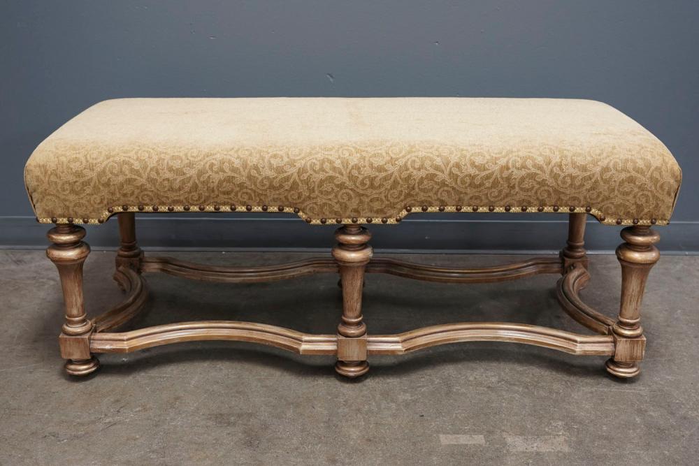 BEIGE UPHOLSTERED BENCH48 inches