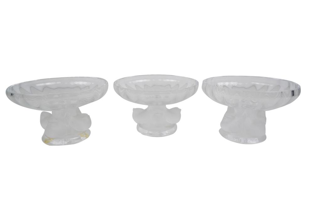 THREE LALIQUE NOGENT COMPOTESCondition  335cff