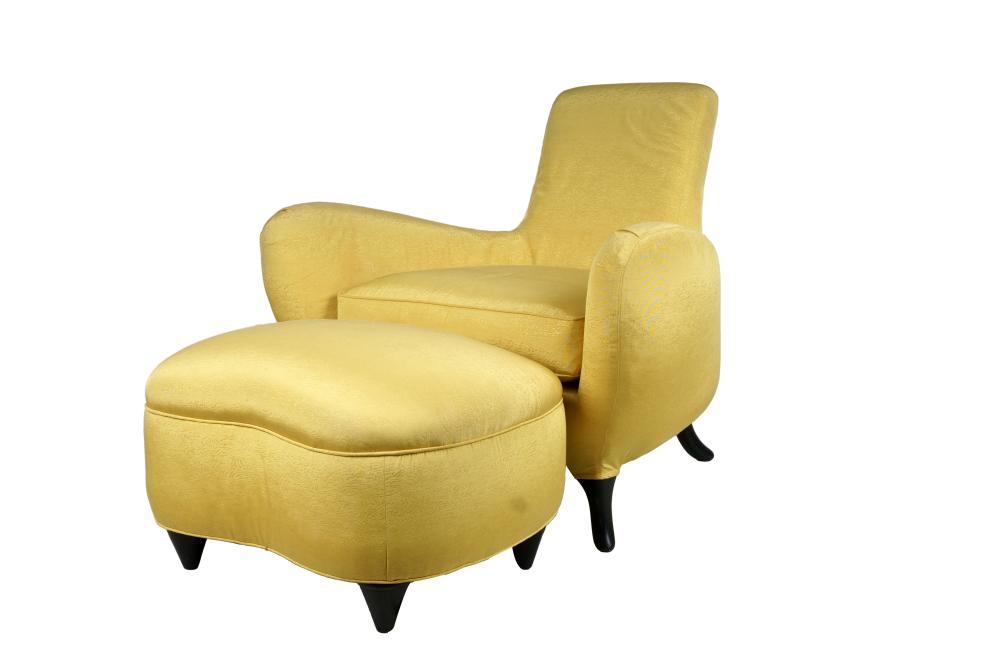 MODERN CLUB CHAIR AND OTTOMANwith 335d77