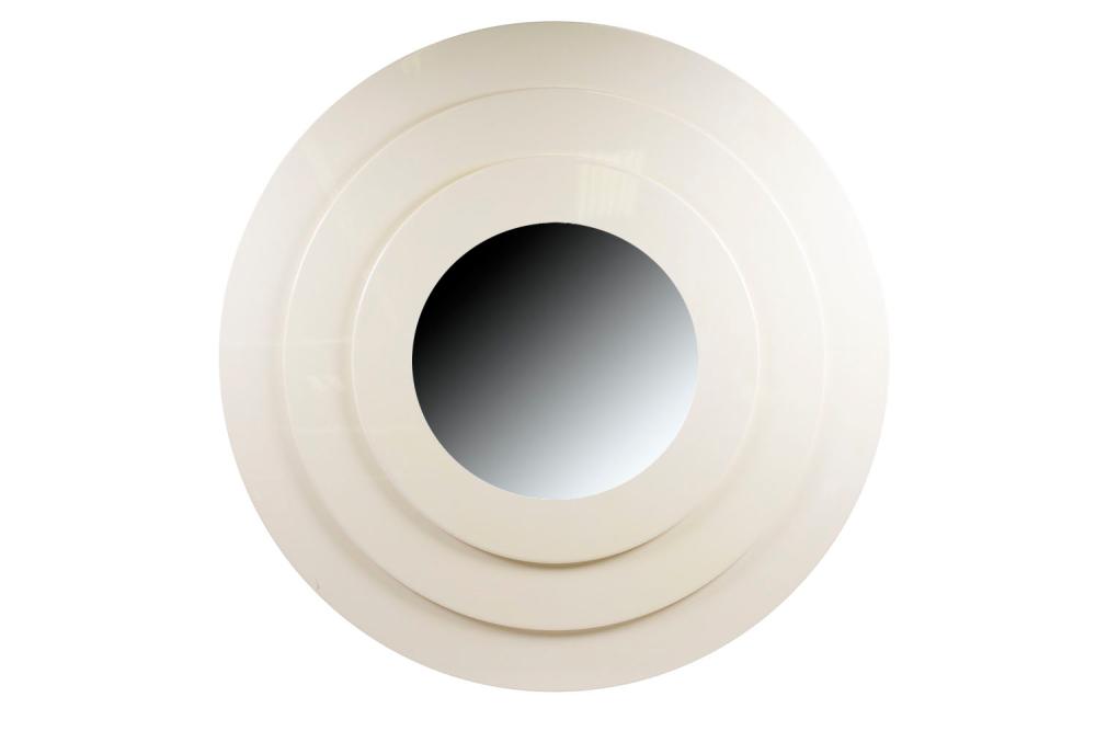 ROUND CREAM LACQUERED MIRRORCondition  335db4