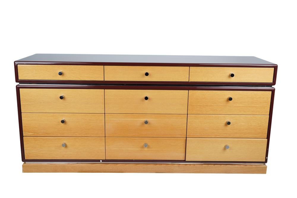 CONTEMPORARY WOOD & LACQUERED DRESSERCondition: