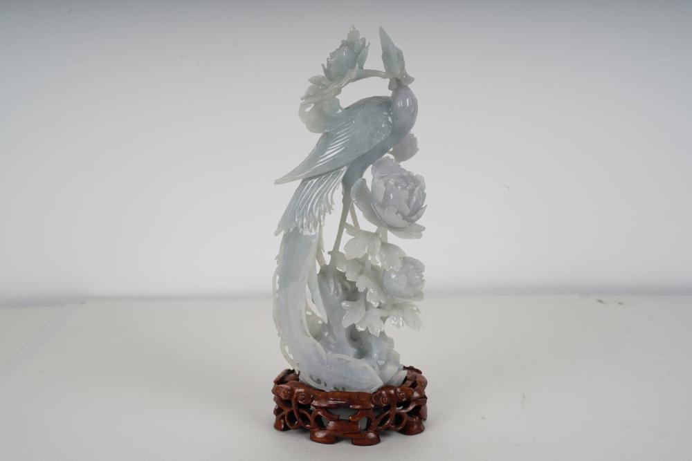 CHINESE CARVED STONE BIRD GROUP 335dcd