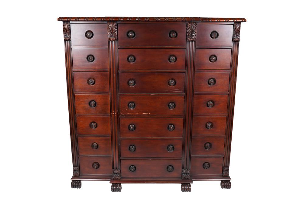 RALPH LAUREN MAHOGANY CHEST OF DRAWERScomprising