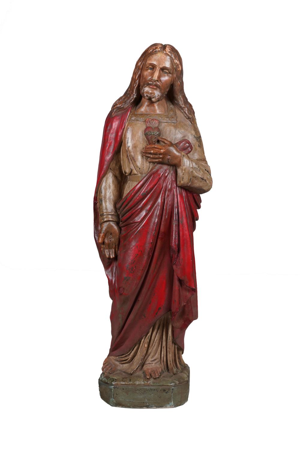 PAINTED COMPOSITION FIGURE OF CHRISTCondition  335e4f