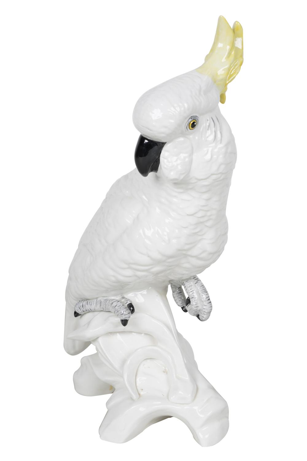 STAFFORDSHIRE COCKATOO13 inches high
