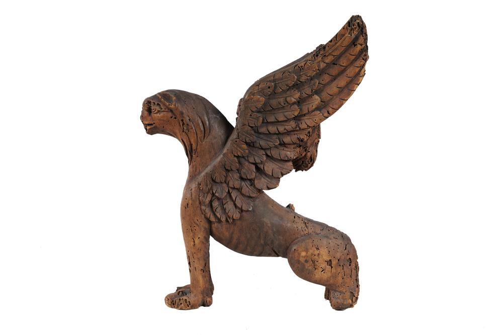 CONTINENTAL WOOD CARVED GRIFFIN15 335ecc