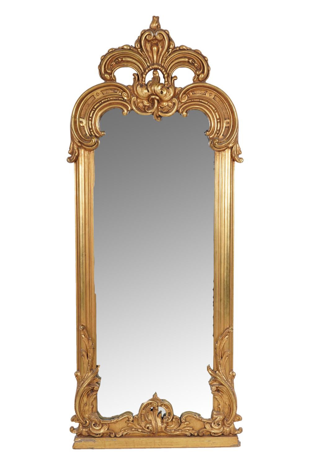 GOLD PAINTED MIRRORwood and gesso Condition: