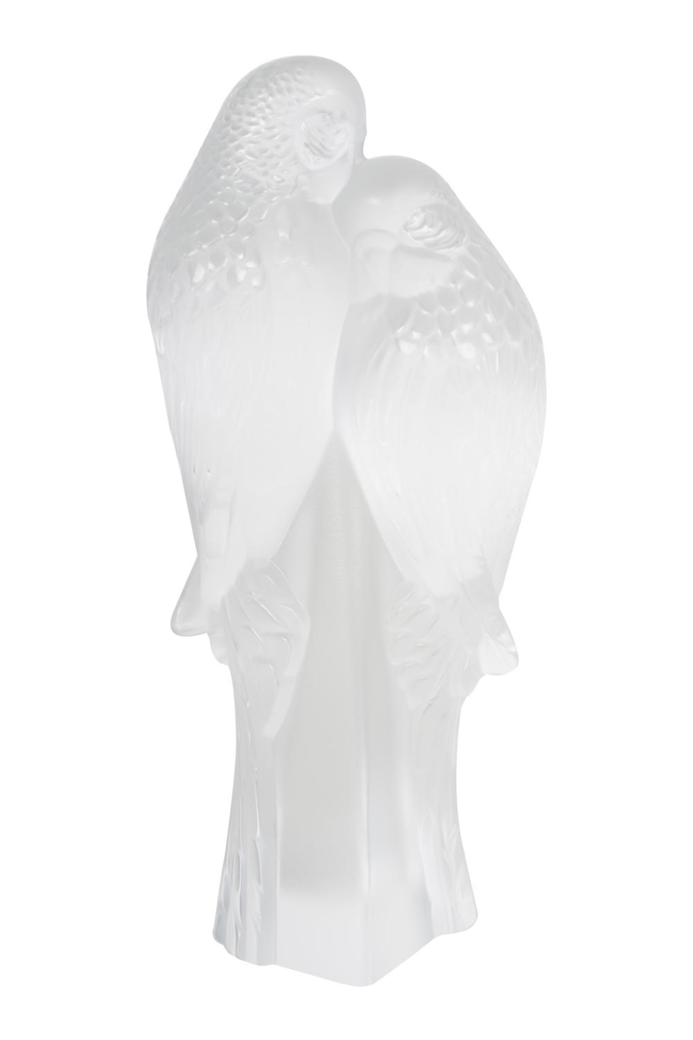 LALIQUE PARAKEET GROUP7 1/2 inches high