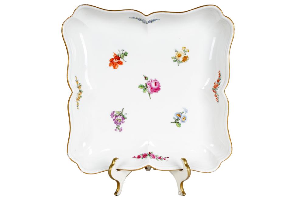 MEISSEN SQUARE PORCELAIN PLATECondition  335f6b