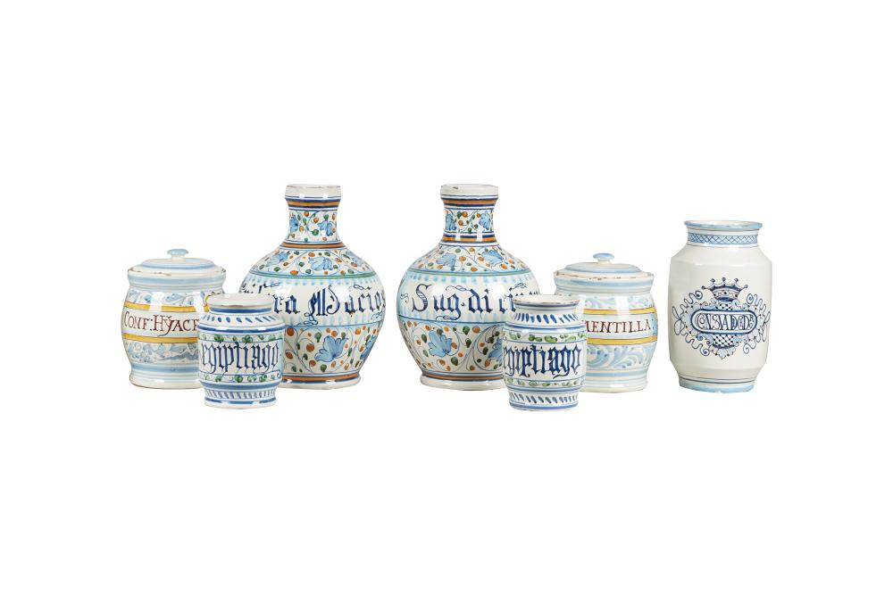 COLLECTION OF FAIENCE CERAMICScomprising 336015