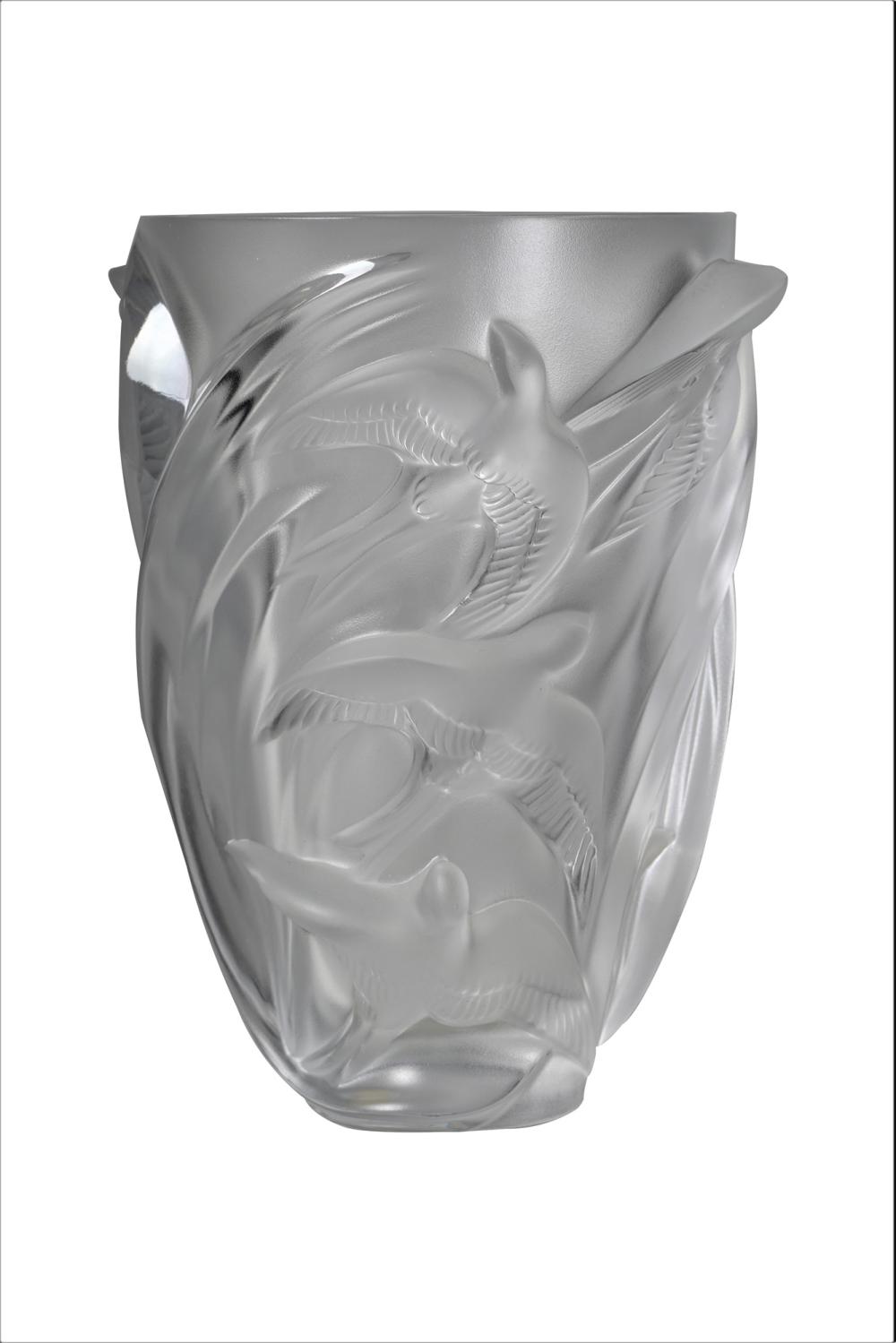 LALIQUE "MARTINETS" MOLDED GLASS