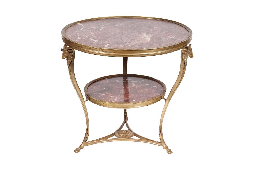 FRENCH STYLE MARBLE TOP TABLEwith