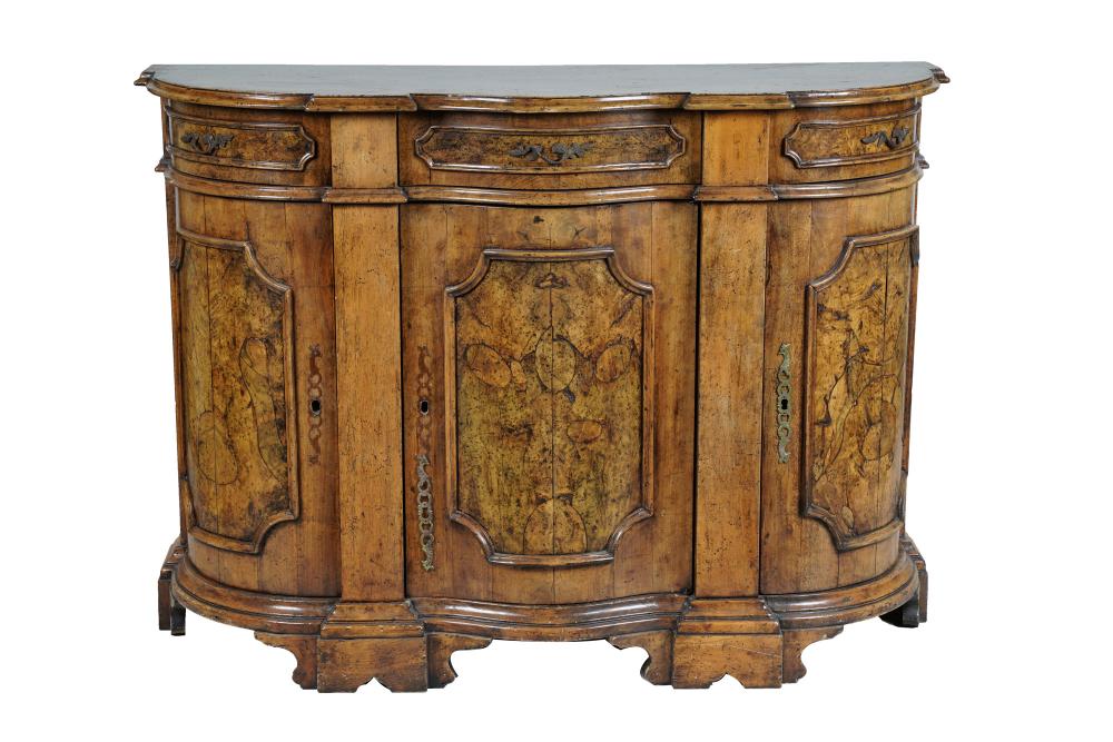 ITALIAN BAROQUE STYLE BURL WALNUT 33608a